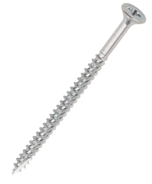 TURBO SILVER PZ DOUBLE-COUNTERSUNK MULTIPURPOSE SCREWS 5MM X 100MM 1000 PACK - MonkeyTools