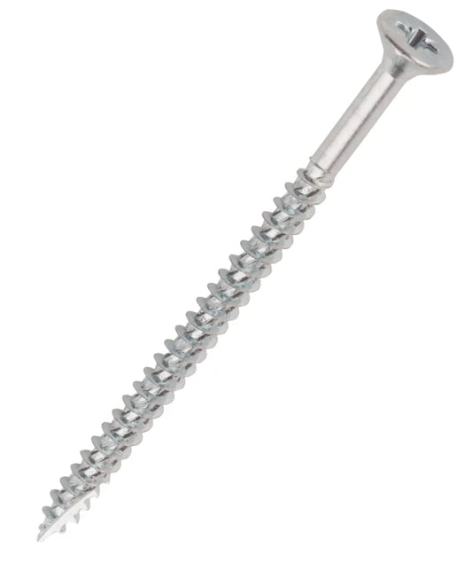 TURBO SILVER PZ DOUBLE-COUNTERSUNK MULTIPURPOSE SCREWS 5MM X 100MM 1000 PACK - MonkeyTools