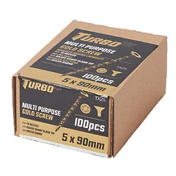 TURBO TX TX DOUBLE-COUNTERSUNK SELF-DRILLING MULTIPURPOSE SCREWS 4MM X 40MM 200 PACK - MonkeyTools