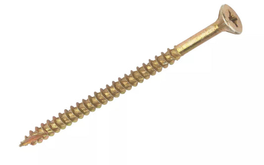 TURBOGOLD PZ DOUBLE-COUNTERSUNK MULTIPURPOSE SCREWS 5MM X 90MM 100 PACK - MonkeyTools