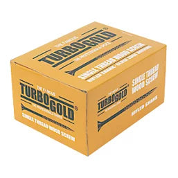 TURBOGOLD PZ DOUBLE-COUNTERSUNK MULTIPURPOSE SCREWS 5MM X 90MM 100 PACK - MonkeyTools