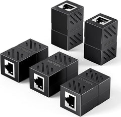 UGREEN RJ45 Connector Extender(5 Pack), Cat7 Cat6 Cat5e 8P8C LAN Ethernet Cable Adapter, RJ45 Coupler Adapter Ethernet Extender, Network Female to Female Ethernet Coupler with Thunder Protection