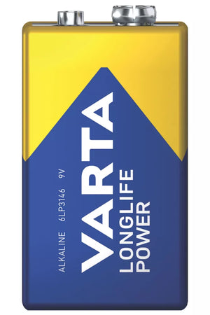 VARTA LONGLIFE POWER 9V ALKALINE HIGH ENERGY BATTERIES 4 PACK - MonkeyTools