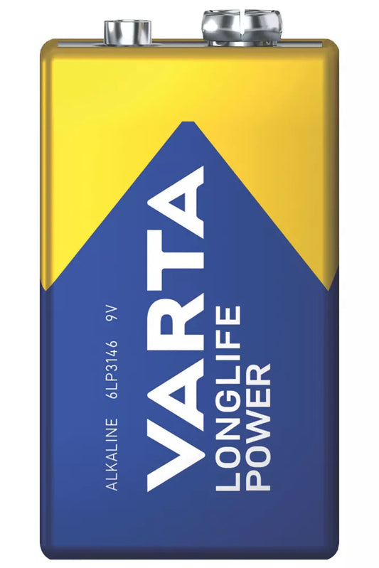VARTA LONGLIFE POWER 9V ALKALINE HIGH ENERGY BATTERIES 4 PACK - MonkeyTools