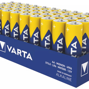 VARTA LONGLIFE POWER AA ALKALINE BATTERIES 40 PACK - MonkeyTools