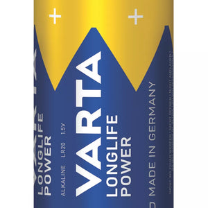 VARTA LONGLIFE POWER D ALKALINE HIGH ENERGY BATTERIES 6 PACK - MonkeyTools