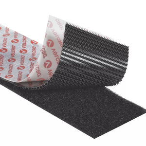 VELCRO BRAND BLACK HEAVY DUTY STICK-ON TAPE 5M X 50MM - MonkeyTools