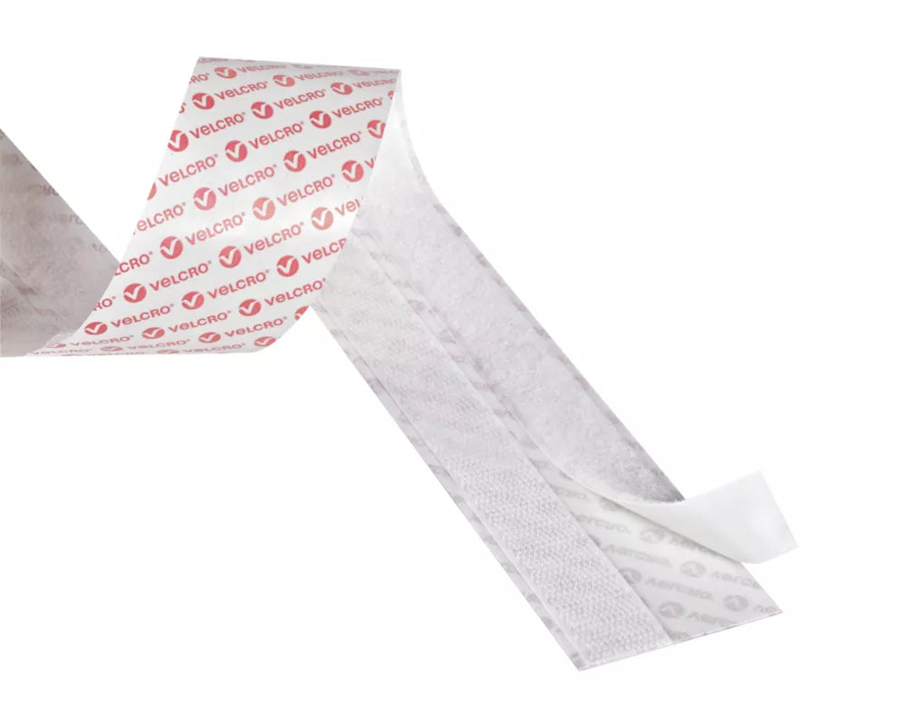 VELCRO BRAND WHITE STICK-ON TAPE 2.5M X 20MM - MonkeyTools