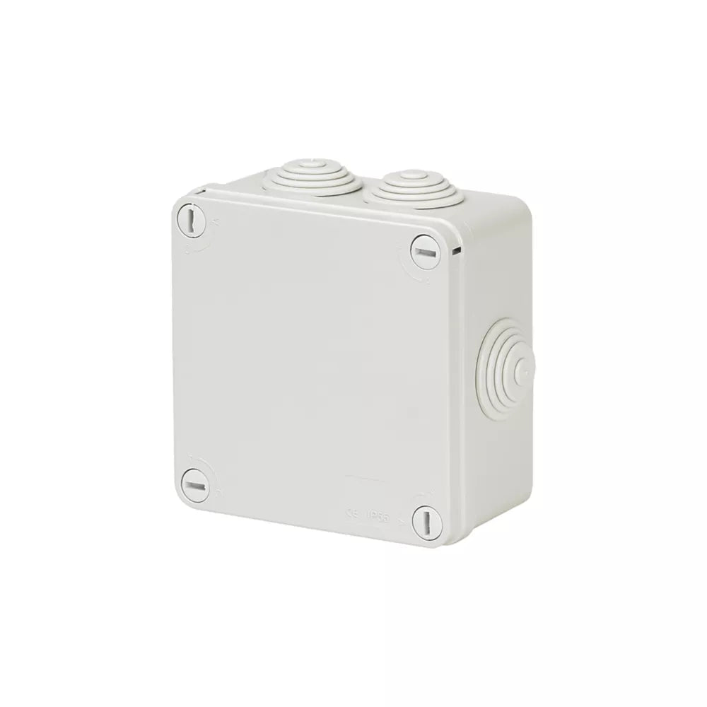 VIMARK 7-ENTRY SQUARE JUNCTION BOX WITH KNOCKOUTS 111MM X 61MM X 111MM - MonkeyTools