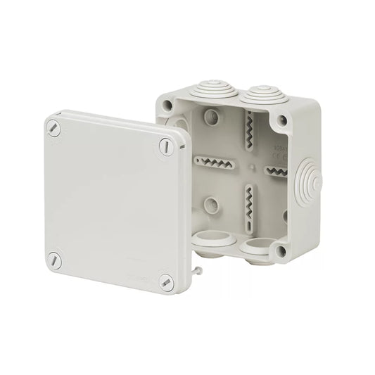 VIMARK 7-ENTRY SQUARE JUNCTION BOX WITH KNOCKOUTS 111MM X 61MM X 111MM - MonkeyTools