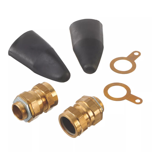 VIMARK BRASS EXTERNAL GLAND KIT 25MM 2 PACK - MonkeyTools