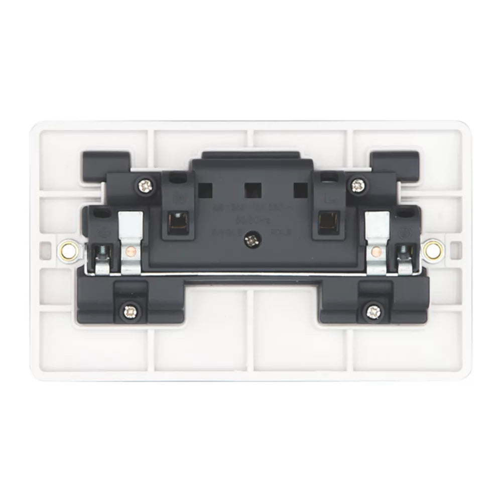 VIMARK PRO 13A 2-GANG SP SWITCHED PLUG SOCKET WHITE - MonkeyTools