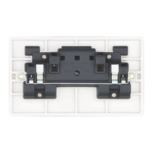 VIMARK PRO 13A 2-GANG SP SWITCHED PLUG SOCKET WHITE - MonkeyTools