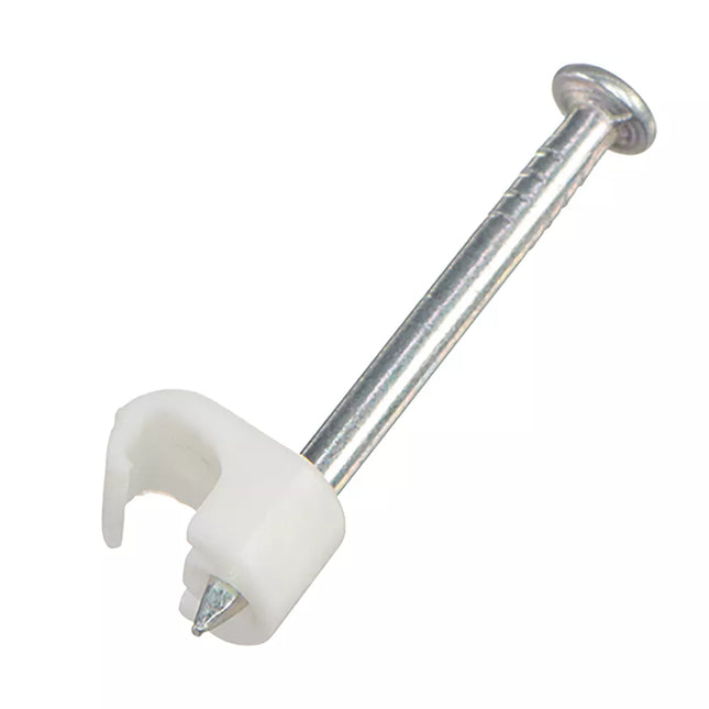 VIMARK WHITE ROUND CABLE CLIPS 3-5MM 100 PACK - MonkeyTools