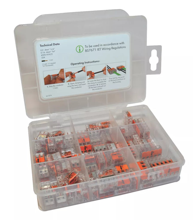 WAGO 221 SERIES LEVER CONNECTOR SET 85 PIECES - MonkeyTools