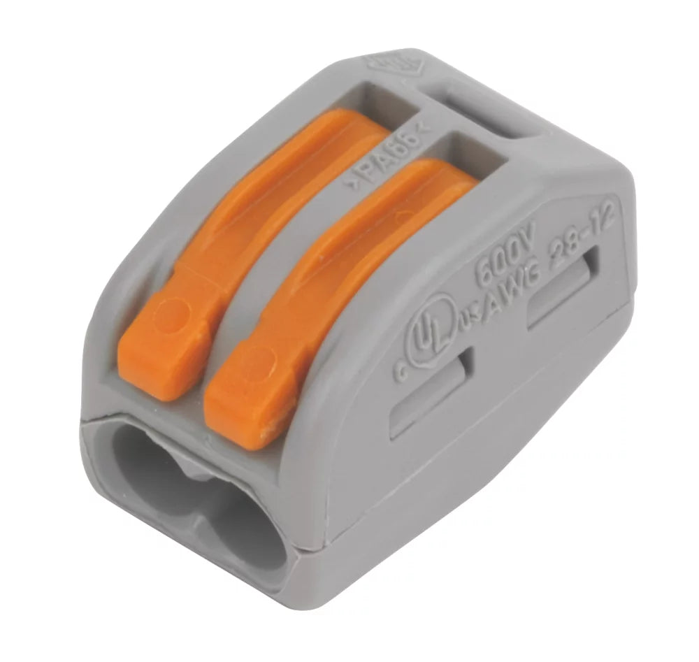 WAGO 222 SERIES 32A 2-WAY LEVER CONNECTOR 50 PACK - MonkeyTools