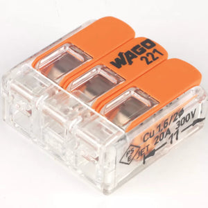 WAGO 32A 3-WAY LEVER CONNECTOR 50 PACK - MonkeyTools