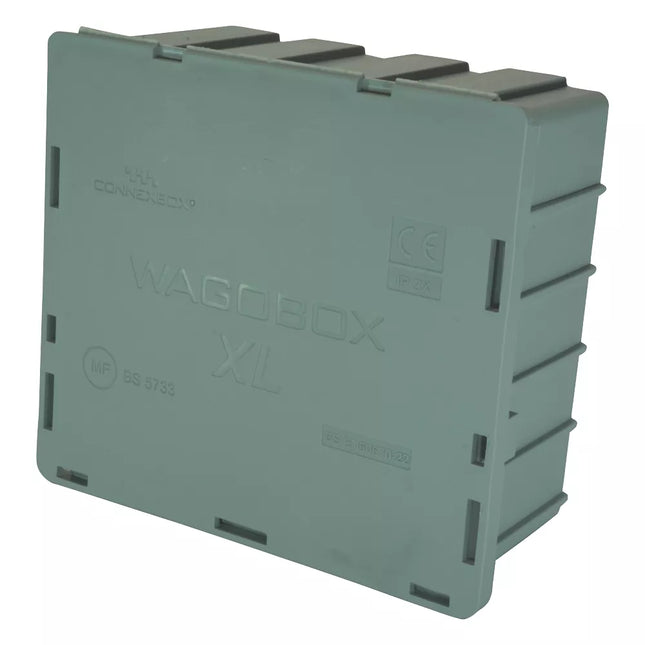WAGO 32A JUNCTION BOX 55 X 126 X 115MM GREY - MonkeyTools