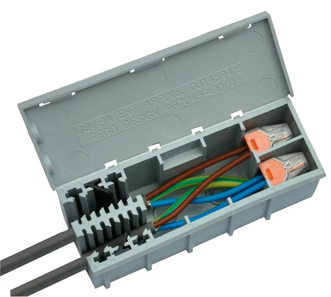 WAGO 41A JUNCTION BOX 39 X 108 X 44MM GREY - MonkeyTools