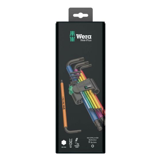 WERA 950/9 1.5-10MM HEX-PLUS MULTICOLOUR L-KEY X9 PC SET - MonkeyTools