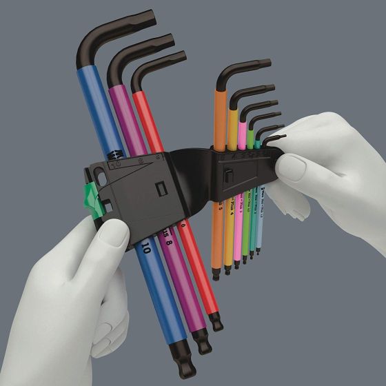 WERA 950/9 1.5-10MM HEX-PLUS MULTICOLOUR L-KEY X9 PC SET - MonkeyTools