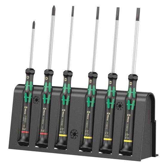 WERA KRAFTFORM 2035/6 MICRO SCREWDRIVER SET SLOTTED / PHILLIPS X6 PCS 118152 - MonkeyTools
