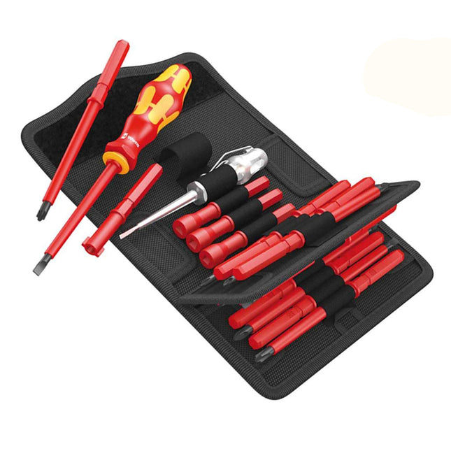 Wera WER003471 Kraftform VDE SL/PH/PZ/SB Kompakt Interchangeable Screwdriver Set of 18 - MonkeyTools