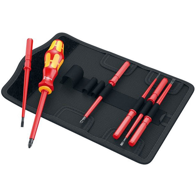 Wera WER003472 Kraftform VDE Kompakt Interchangeable Screwdriver Set of 7 Piece - MonkeyTools