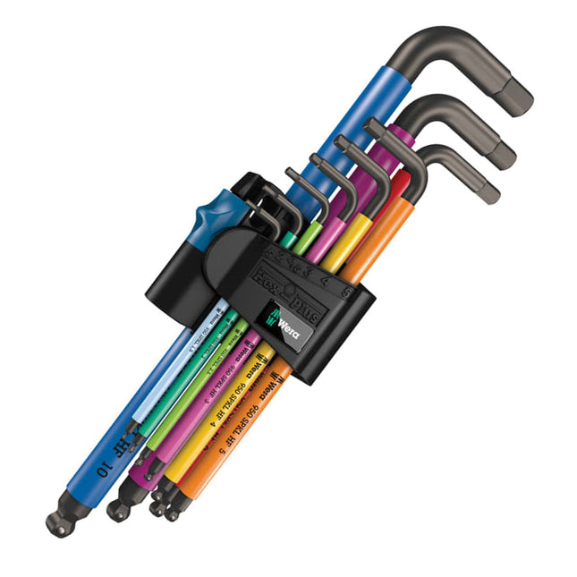 Wera WER022210 1.5-10mm Hex-Plus Multicolour Holding Function L-Key Set of 9 Piece - MonkeyTools