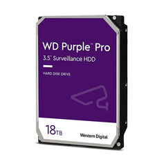 WD WD181PURP Purple Pro 18TB SATA Hard Drive for Surveillance w/ 7200RPM 6Gb/s 512MB Cache