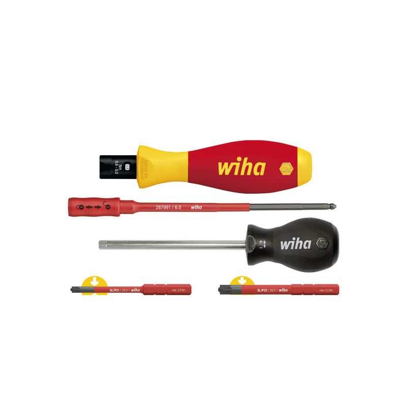 Wiha 38074 Torque Electricians Screwdriver Set of 5 Piece - MonkeyTools