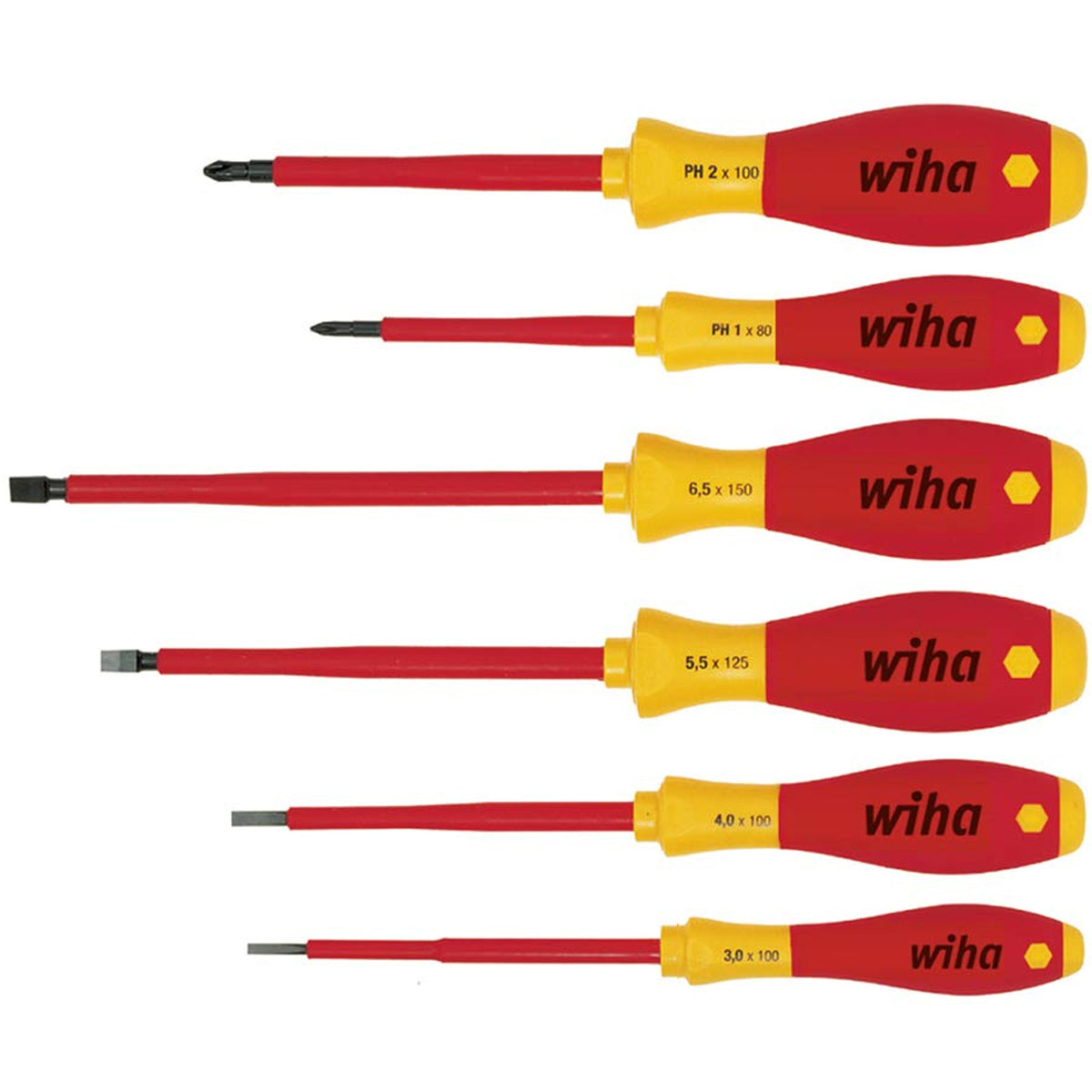 Wiha Slotted Philips Screwdriver Set Of 6 Piece WHA-00833 - MonkeyTools