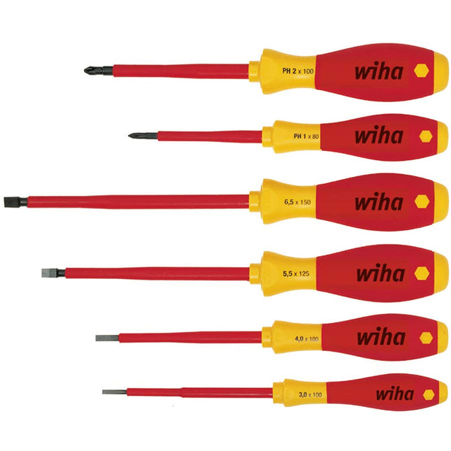 Wiha Slotted Philips Screwdriver Set Of 6 Piece WHA-00833 - MonkeyTools