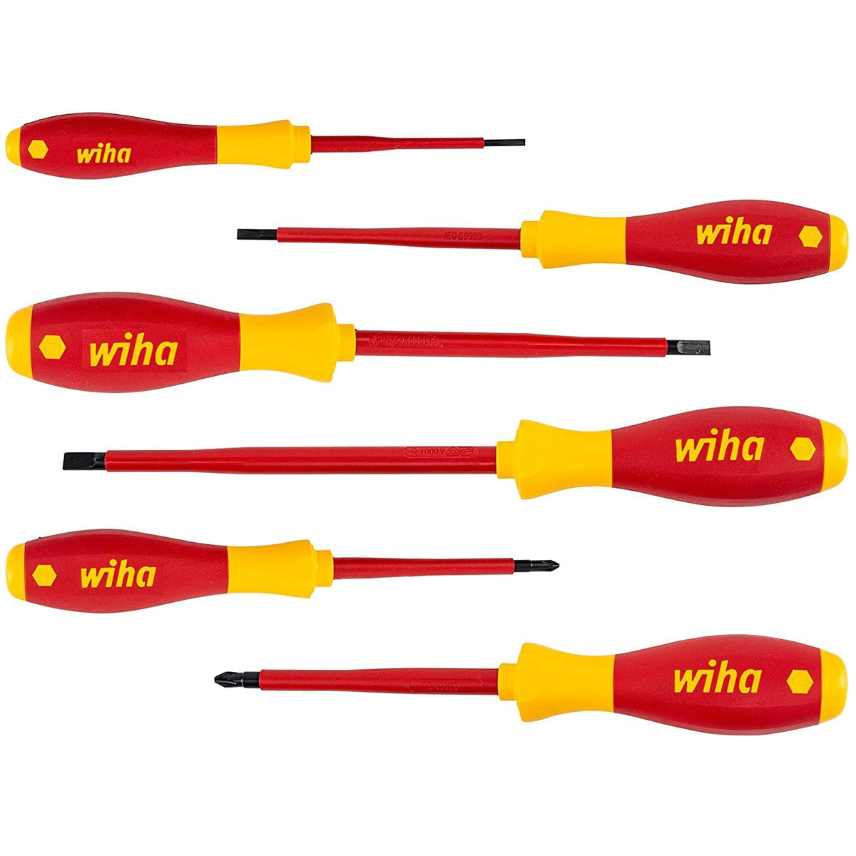 Wiha Slotted Pozi Screwdriver Set Of 6 Piece WHA-25477 - MonkeyTools