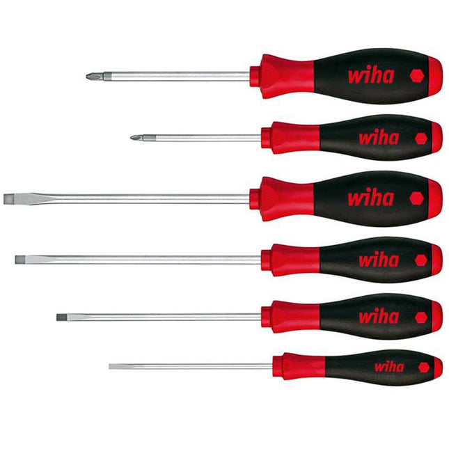 Wiha Slotted Pozidriv Screwdriver Set 6 Piece WHA-07153 - MonkeyTools