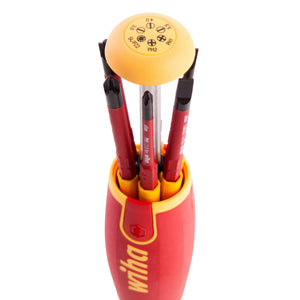 Wiha VDE Slim 6 in 1 Lift-Up Screwdriver and Bit Holder WHA-38613 - MonkeyTools