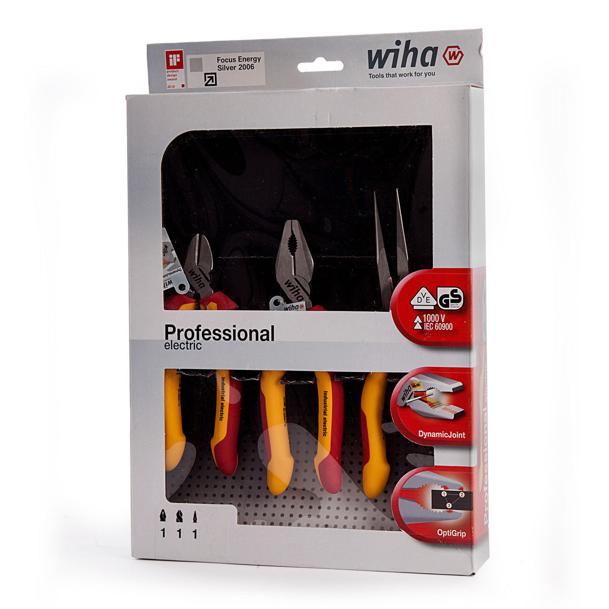 Wiha WHA-38637 Plier Set of 3 Piece - MonkeyTools