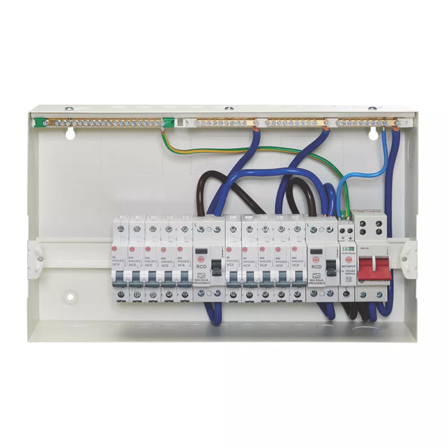 WYLEX 21-MODULE 14-WAY POPULATED HIGH INTEGRITY MAIN SWITCH CONSUMER UNIT WITH SPD - MonkeyTools