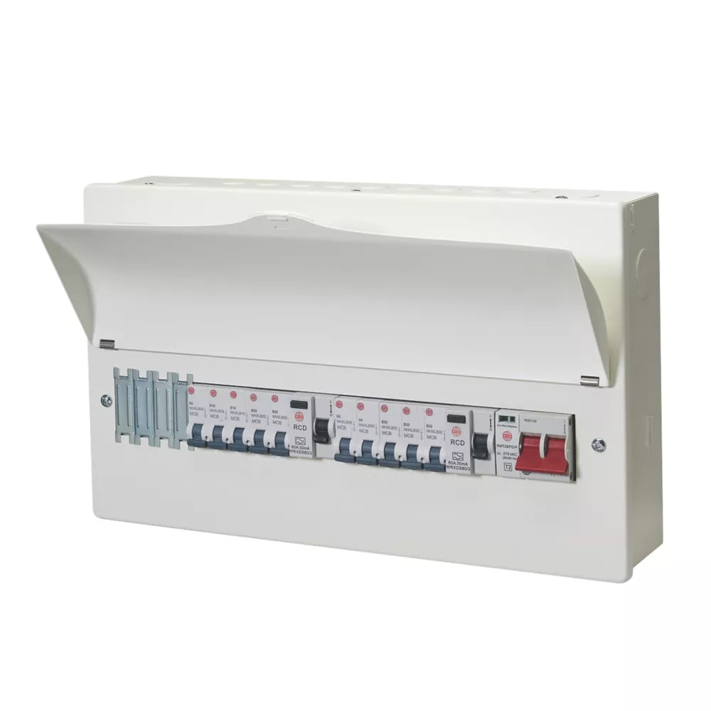 WYLEX 21-MODULE 14-WAY POPULATED HIGH INTEGRITY MAIN SWITCH CONSUMER UNIT WITH SPD - MonkeyTools