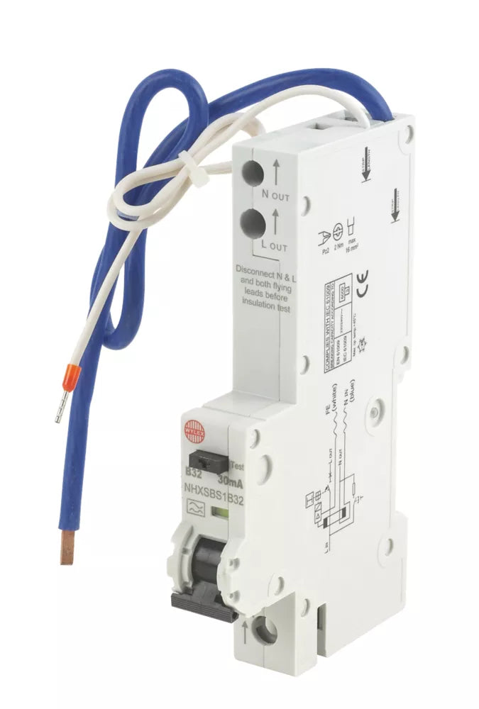 WYLEX 32A 30MA SP TYPE B RCBO - MonkeyTools