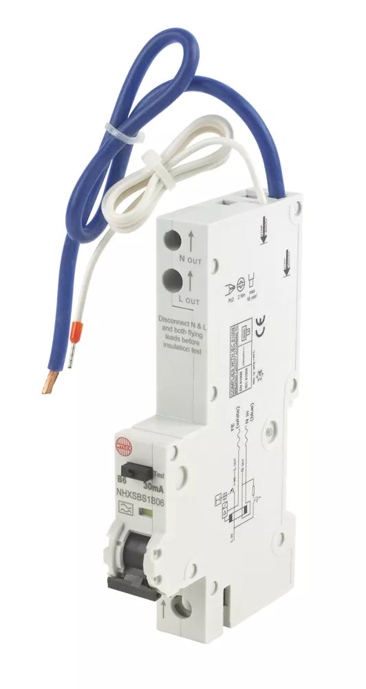 WYLEX 6A 30MA SP TYPE B RCBO - MonkeyTools