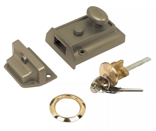 YALE 630077101322 NIGHT LATCH BRONZE 60MM BACKSET - MonkeyTools