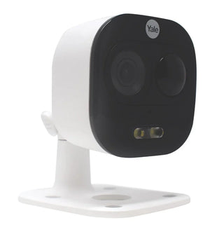 YALE ALL-IN-ONE MAINS-POWERED WHITE WIRELESS 1080P INDOOR & OUTDOOR SQUARE WI-FI CAMERA - MonkeyTools