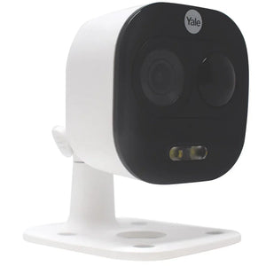 YALE ALL-IN-ONE MAINS-POWERED WHITE WIRELESS 1080P INDOOR & OUTDOOR SQUARE WI-FI CAMERA - MonkeyTools