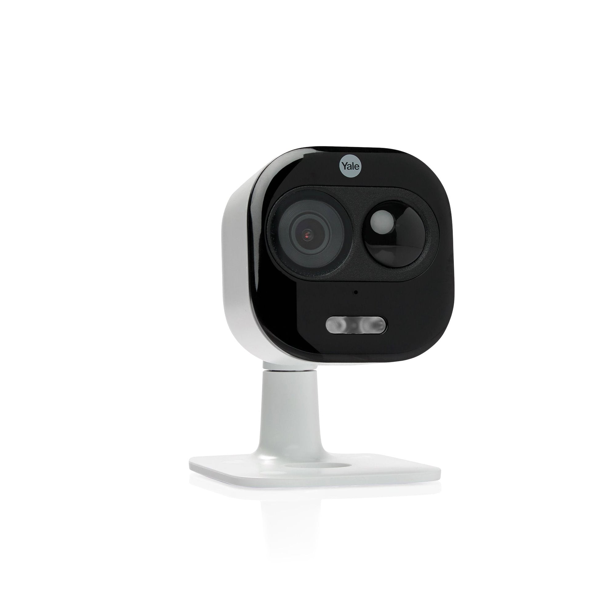 YALE ALL-IN-ONE MAINS-POWERED WHITE WIRELESS 1080P INDOOR & OUTDOOR SQUARE WI-FI CAMERA - MonkeyTools