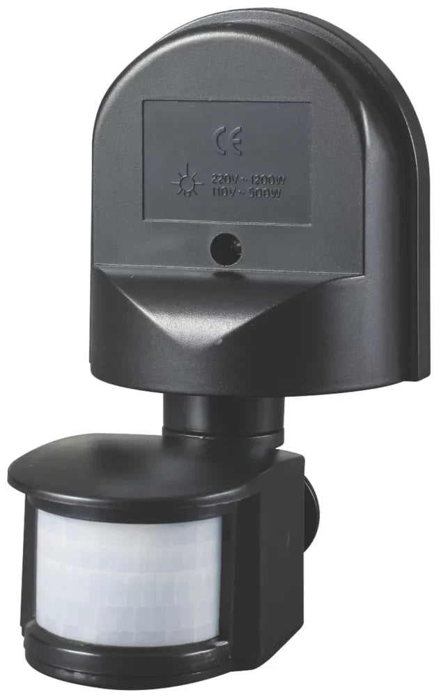ZINC DION OUTDOOR BLACK PIR SENSOR 180° - MonkeyTools